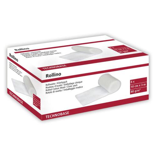 KERBL Gesundheitspflege ROLLWATTE ROLLINO für Pferde 8 Stk. a 10cm x 3m