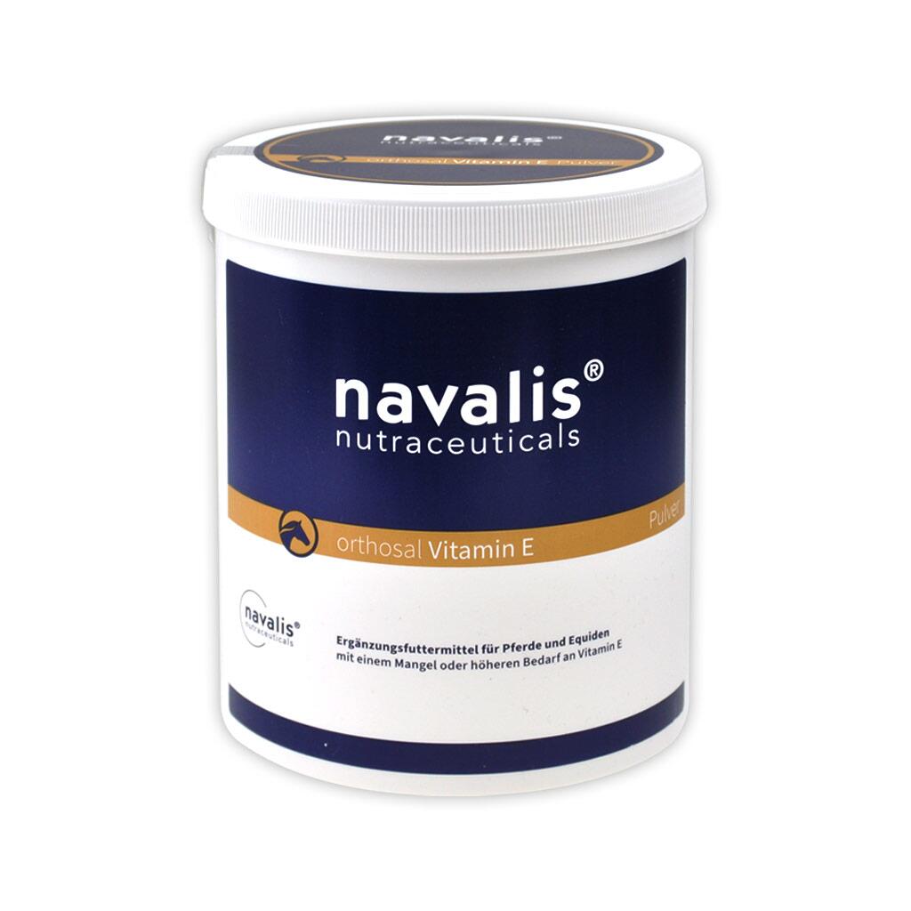 NAVALIS Ergänzungsfutter ORTHOSAL VITAMIN E HORSE PULVER für Pferde 750g