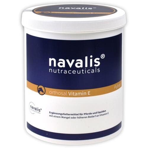 NAVALIS Ergänzungsfutter ORTHOSAL VITAMIN E HORSE PULVER für Pferde 750g