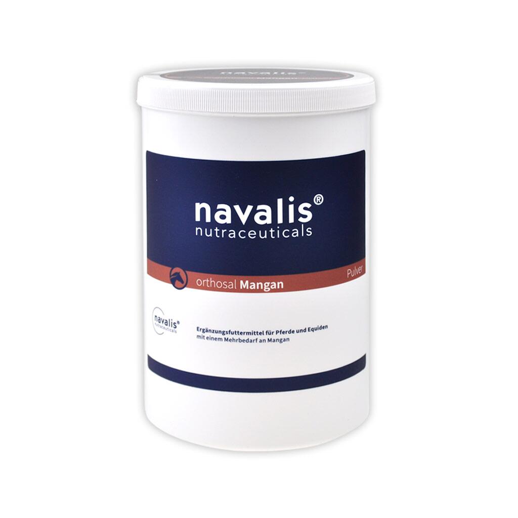 NAVALIS Ergänzungsfutter ORTHOSAL MANGAN HORSE PULVER für Pferde 1kg