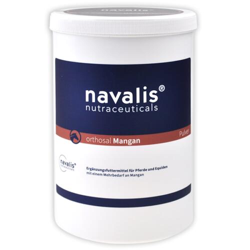 NAVALIS Ergänzungsfutter ORTHOSAL MANGAN HORSE PULVER für Pferde 1kg