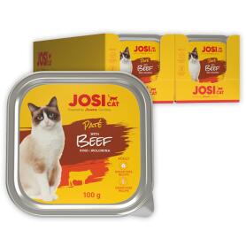 JOSICAT Nassfutter PATE WITH BEEF für Katzen