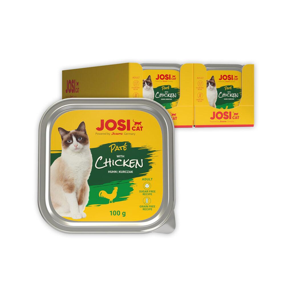 JOSICAT Nassfutter PATE WITH CHICKEN für Katzen