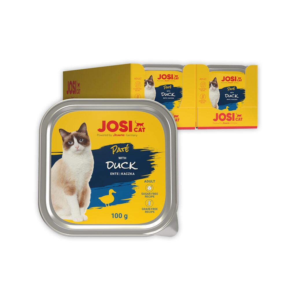 JOSICAT Nassfutter PATE WITH DUCK für Katzen