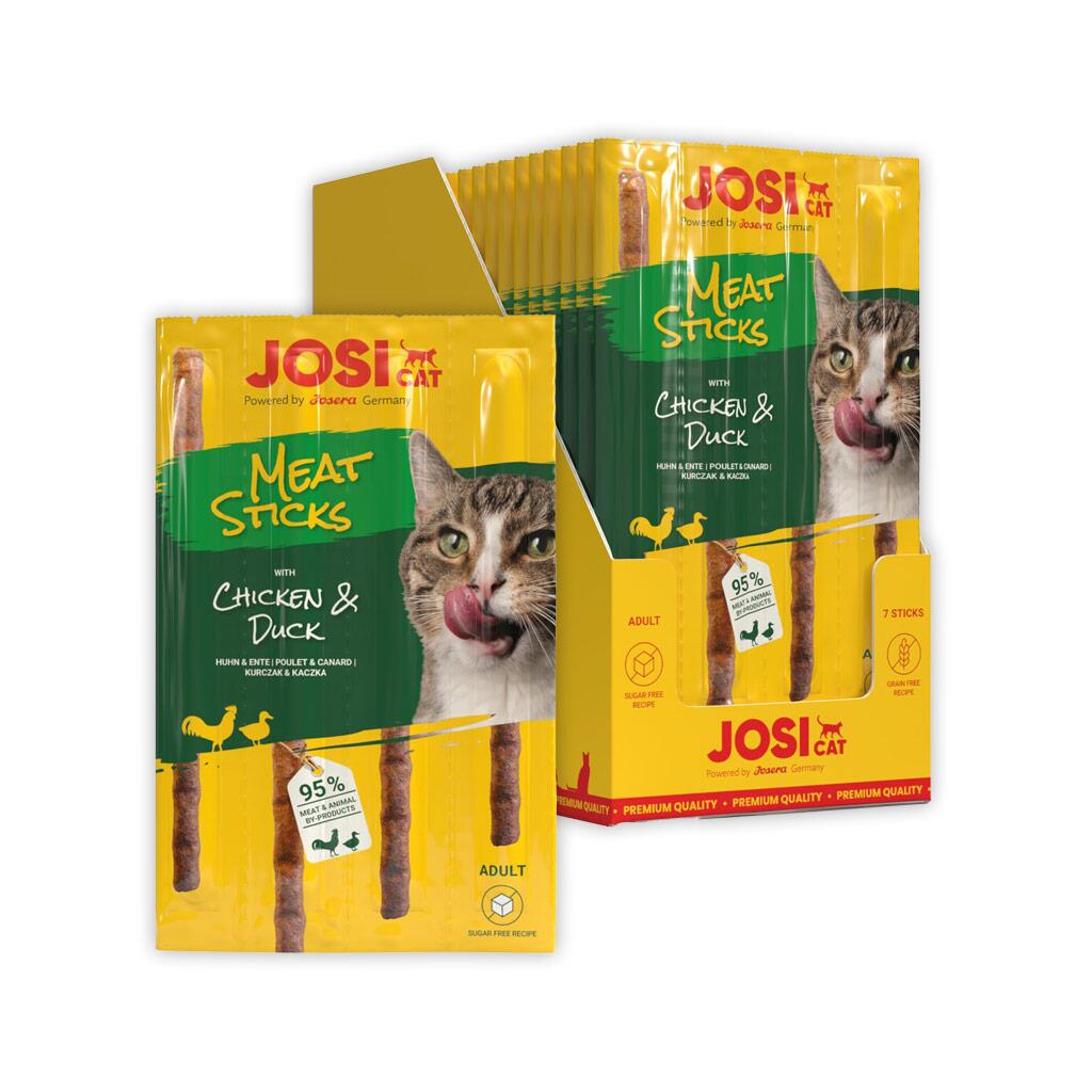 JOSICAT Leckerli MEAT STICKS CHICKEN & DUCK für Katzen