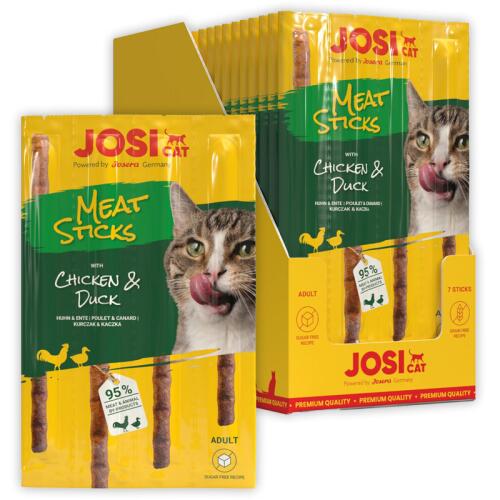 JOSICAT Leckerli MEAT STICKS CHICKEN & DUCK für Katzen