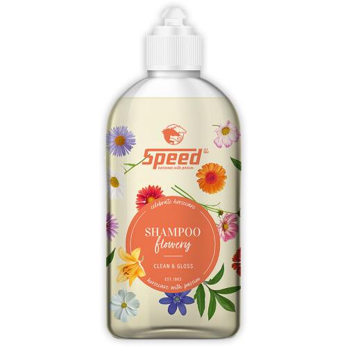 SPEED Fellpflege SHAMPOO FLOWERY für Pferde 500ml