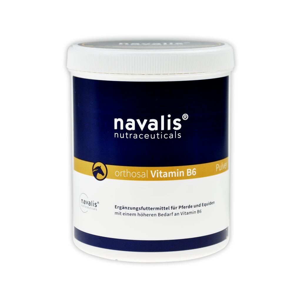 NAVALIS Ergänzungsfutter ORTHOSAL VITAMIN B6 HORSE PULVER für Pferde 500g