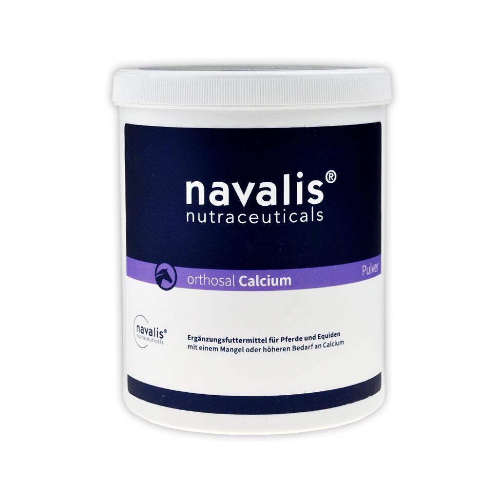 NAVALIS Ergänzungsfutter ORTHOSAL CALCIUM HORSE PULVER für Pferde 1kg