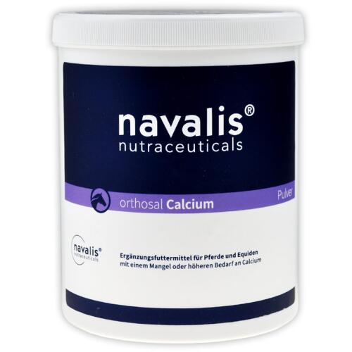 NAVALIS Ergänzungsfutter ORTHOSAL CALCIUM HORSE PULVER für Pferde 1kg