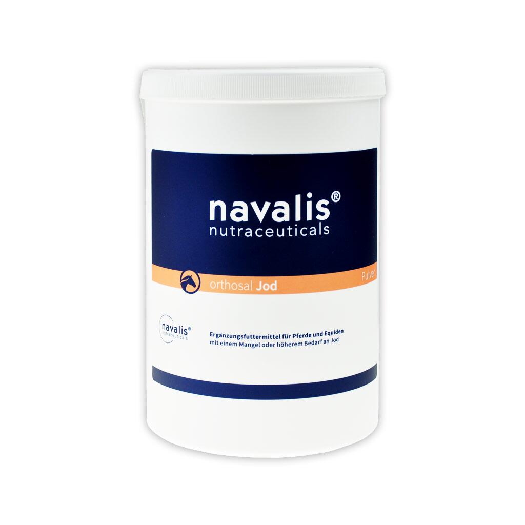 NAVALIS Ergänzungsfutter ORTHOSAL JOD HORSE PULVER für Pferde 1kg