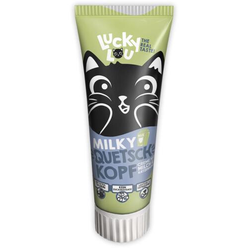 LUCKY LOU Leckerli QUETSCHKOPF MILKY für Katzen 75g