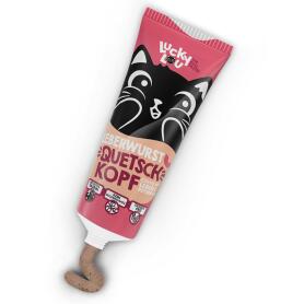 LUCKY LOU Leckerli QUETSCHKOPF LEBERWURST für Katzen 75g