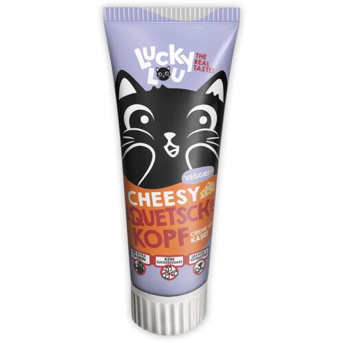 LUCKY LOU Leckerli QUETSCHKOPF CHEESY für Katzen 75g