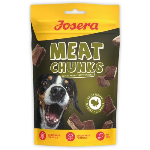 JOSERA Leckerli MEAT CHUNKS TURKEY für Hunde 70g