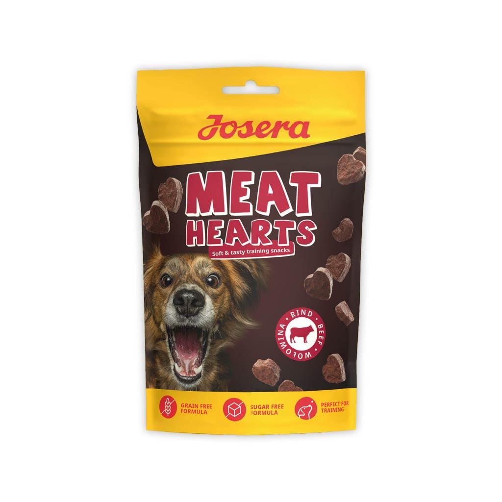 JOSERA Leckerli MEAT HEARTS BEEF für Hunde 70g