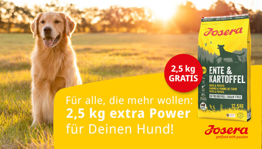 Aktion: Josera Ente & Kartoffel 2,5kg gratis